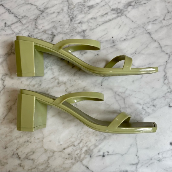 Jeffrey Campbell Jamm-3 Jelly Heel Sandal in Dusty Mint - Picture 6 of 10